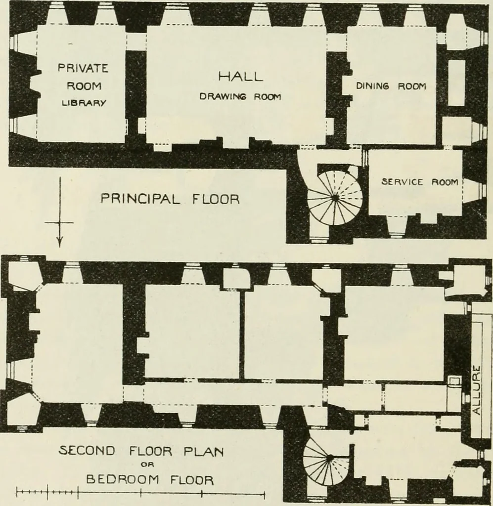 An illustration from The castellated and domestic architecture of Scotland, from the twelfth to the eighteenth century, 1887, leaf 317