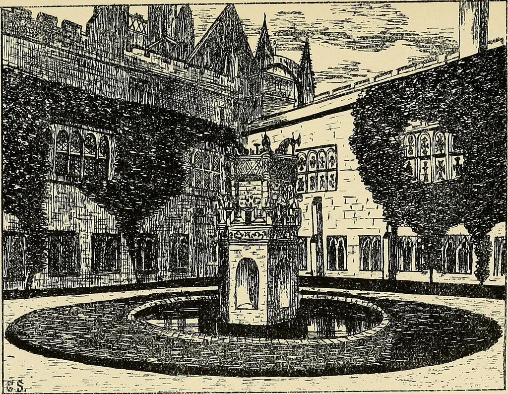 An illustration from Castles and abbeys of England in poetic and romantic lore, 1915, leaf 216