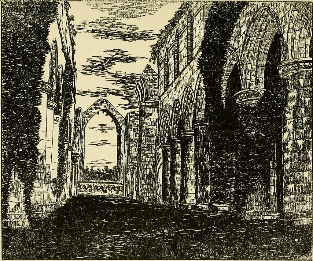 An illustration from Castles and abbeys of England in poetic and romantic lore, 1915, leaf 252
