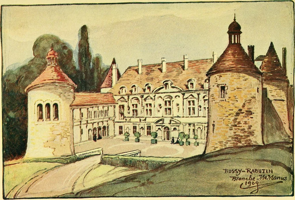 An illustration from Castles and chateaux of old Burgundy and the border provinces, 1909, leaf 100