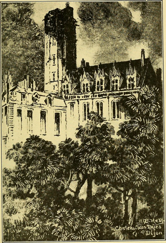 An illustration from Castles and chateaux of old Burgundy and the border provinces, 1909, leaf 166