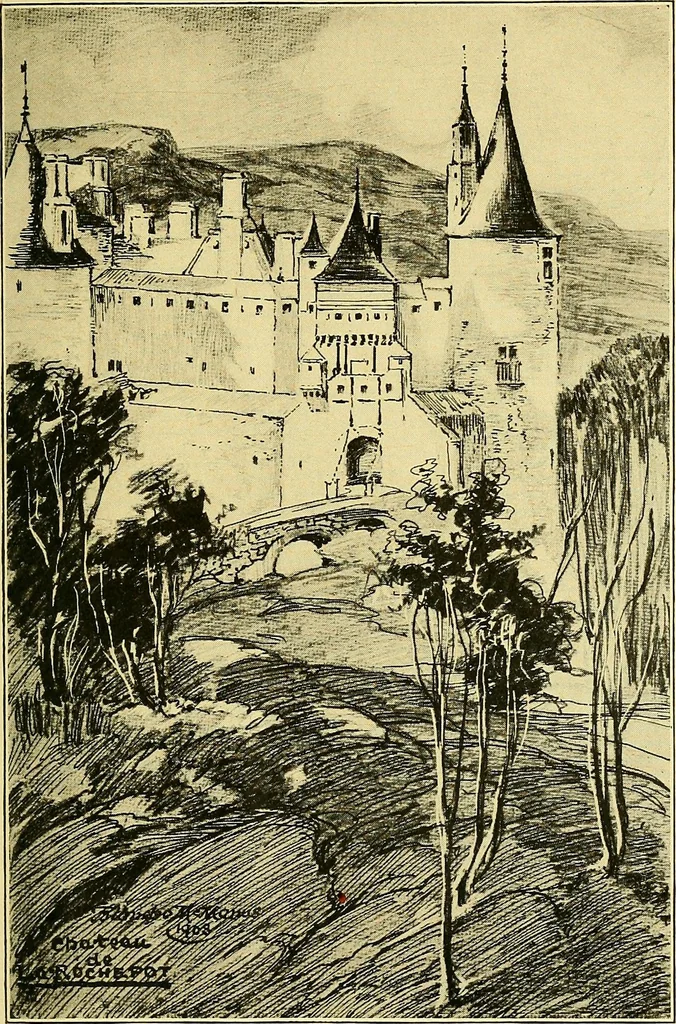 An illustration from Castles and chateaux of old Burgundy and the border provinces, 1909, leaf 196