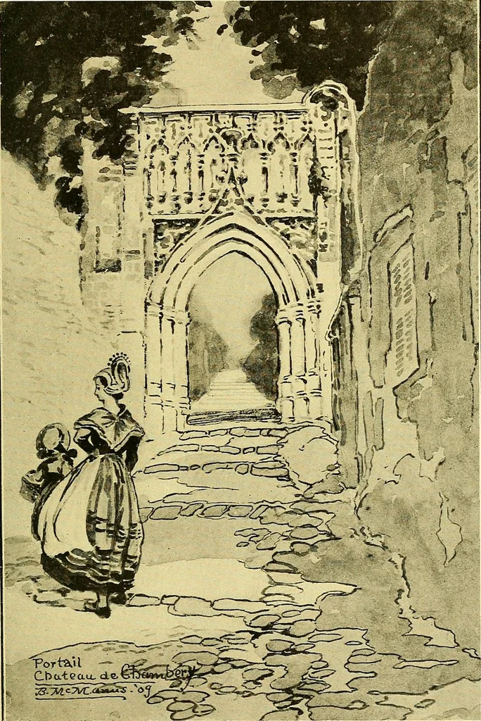 An illustration from Castles and chateaux of old Burgundy and the border provinces, 1909, leaf 298