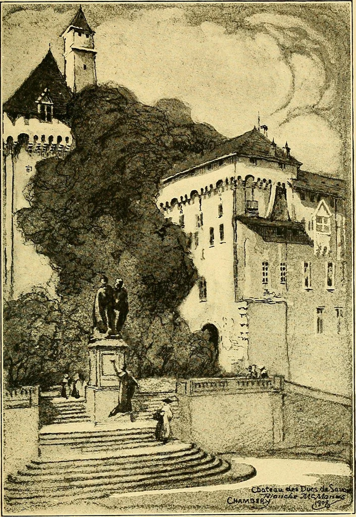 An illustration from Castles and chateaux of old Burgundy and the border provinces, 1909, leaf 302