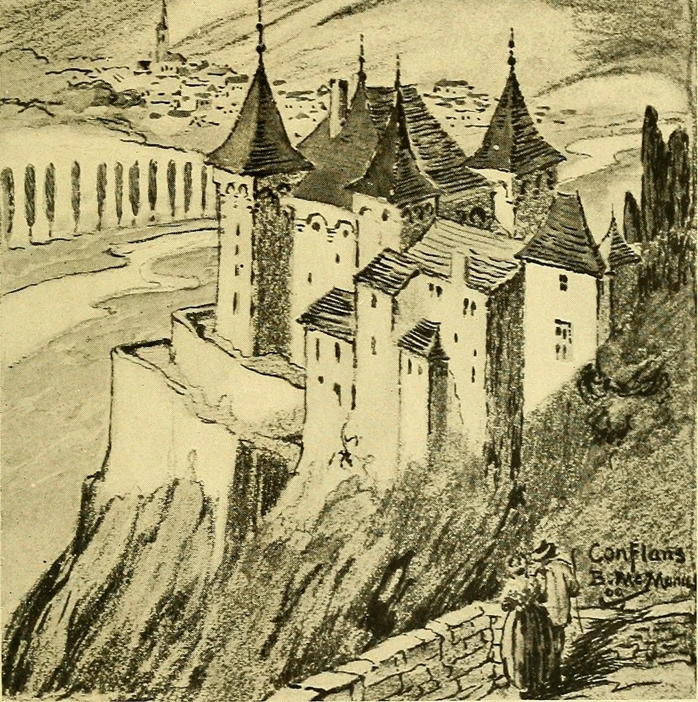 An illustration from Castles and chateaux of old Burgundy and the border provinces, 1909, leaf 374