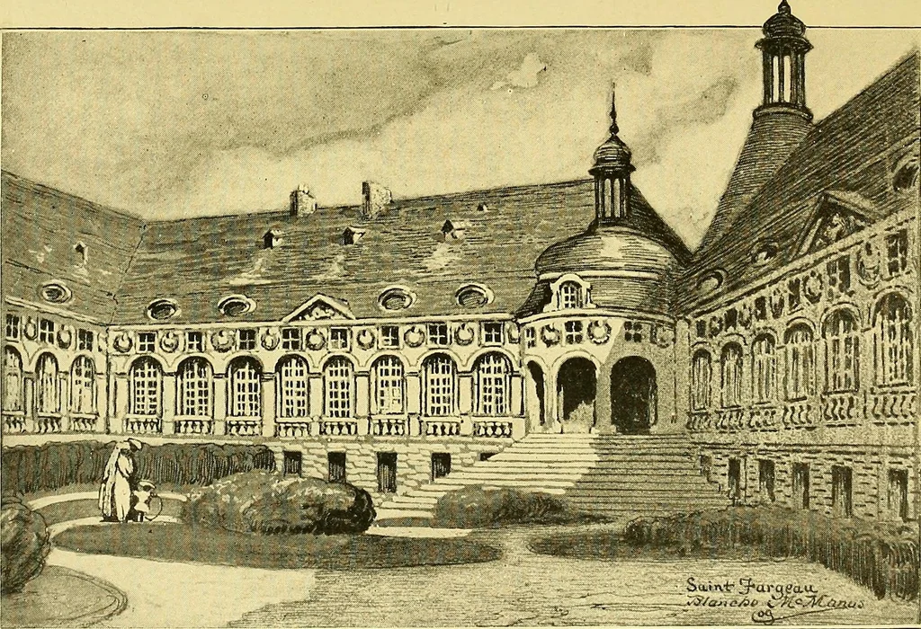 An illustration from Castles and chateaux of old Burgundy and the border provinces, 1909, leaf 48