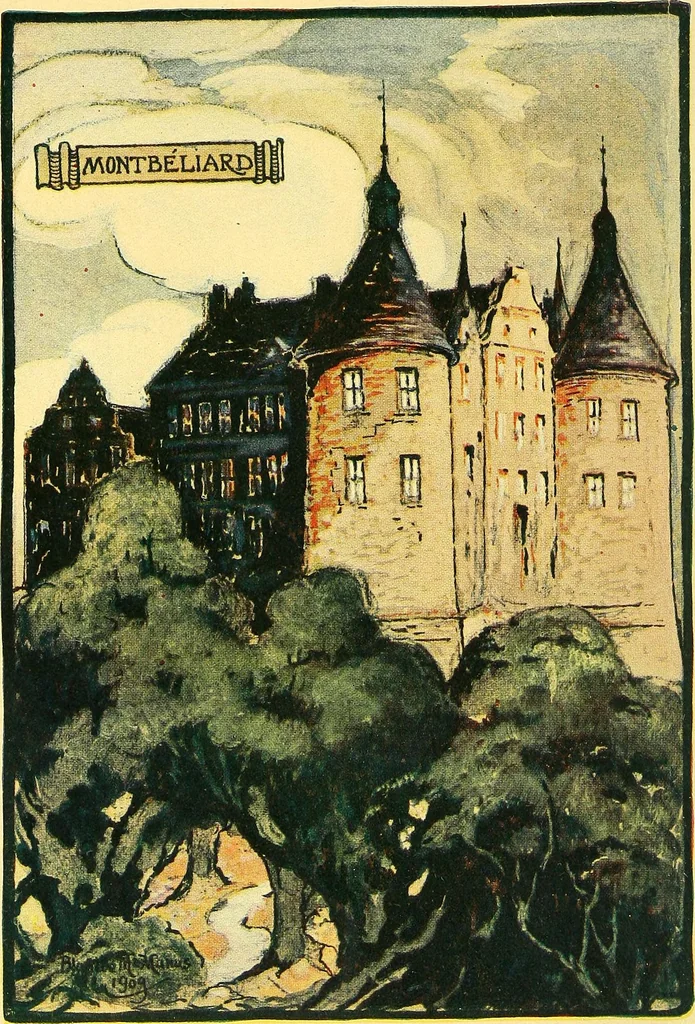 An illustration from Castles and chateaux of old Burgundy and the border provinces, 1909, leaf 7