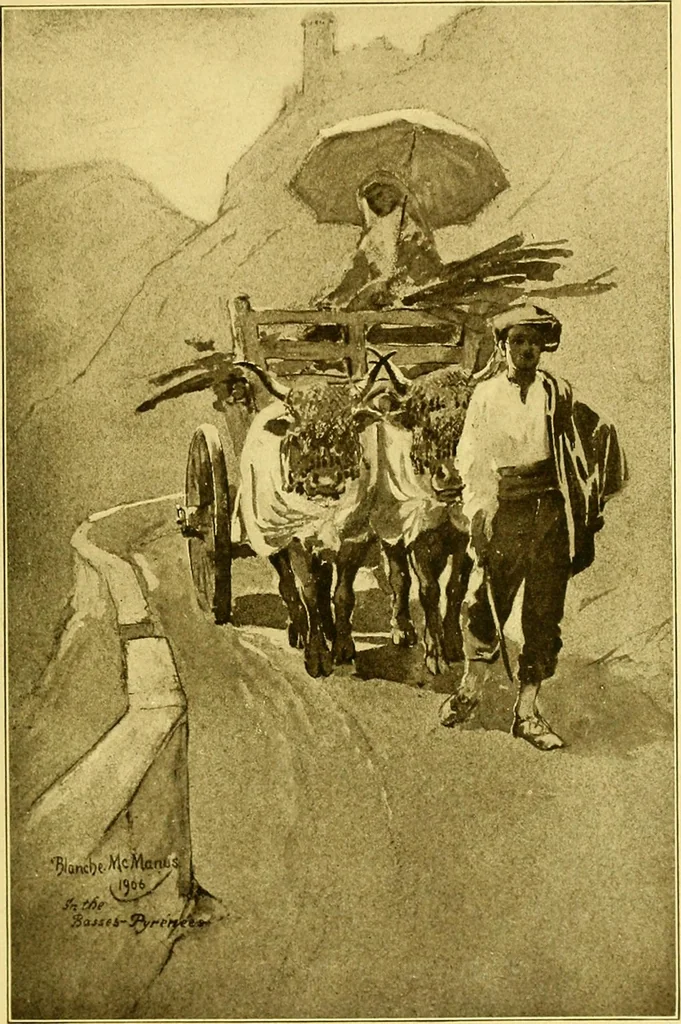An illustration from Castles and chateaux of old Navarre and the Basque Provinces, including also Foix, Roussillon and Béarn, 1907, leaf 108