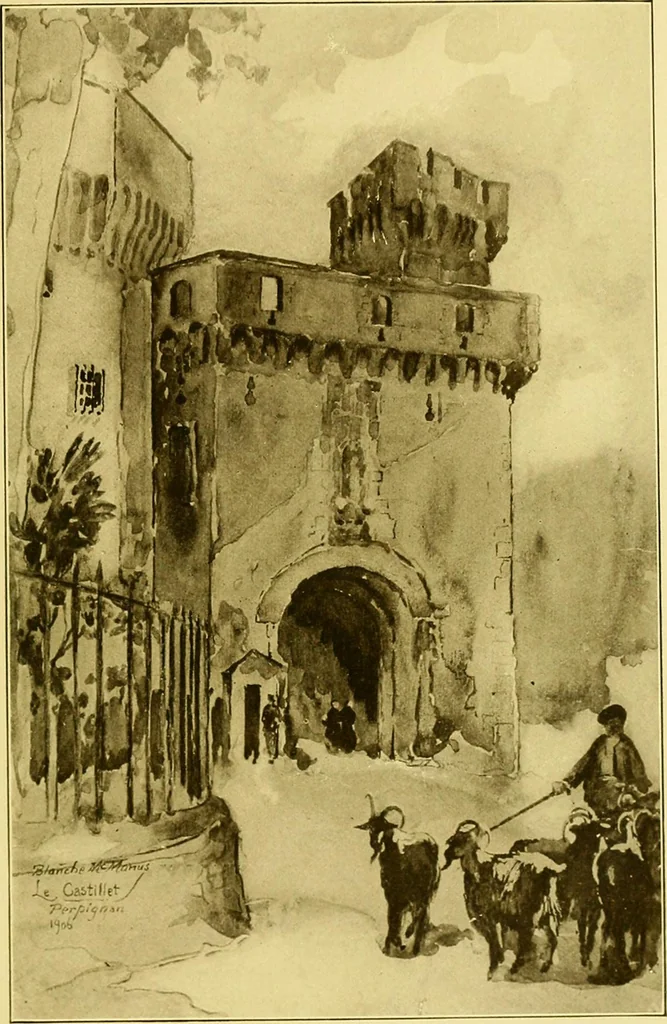 An illustration from Castles and chateaux of old Navarre and the Basque Provinces, including also Foix, Roussillon and Béarn, 1907, leaf 156