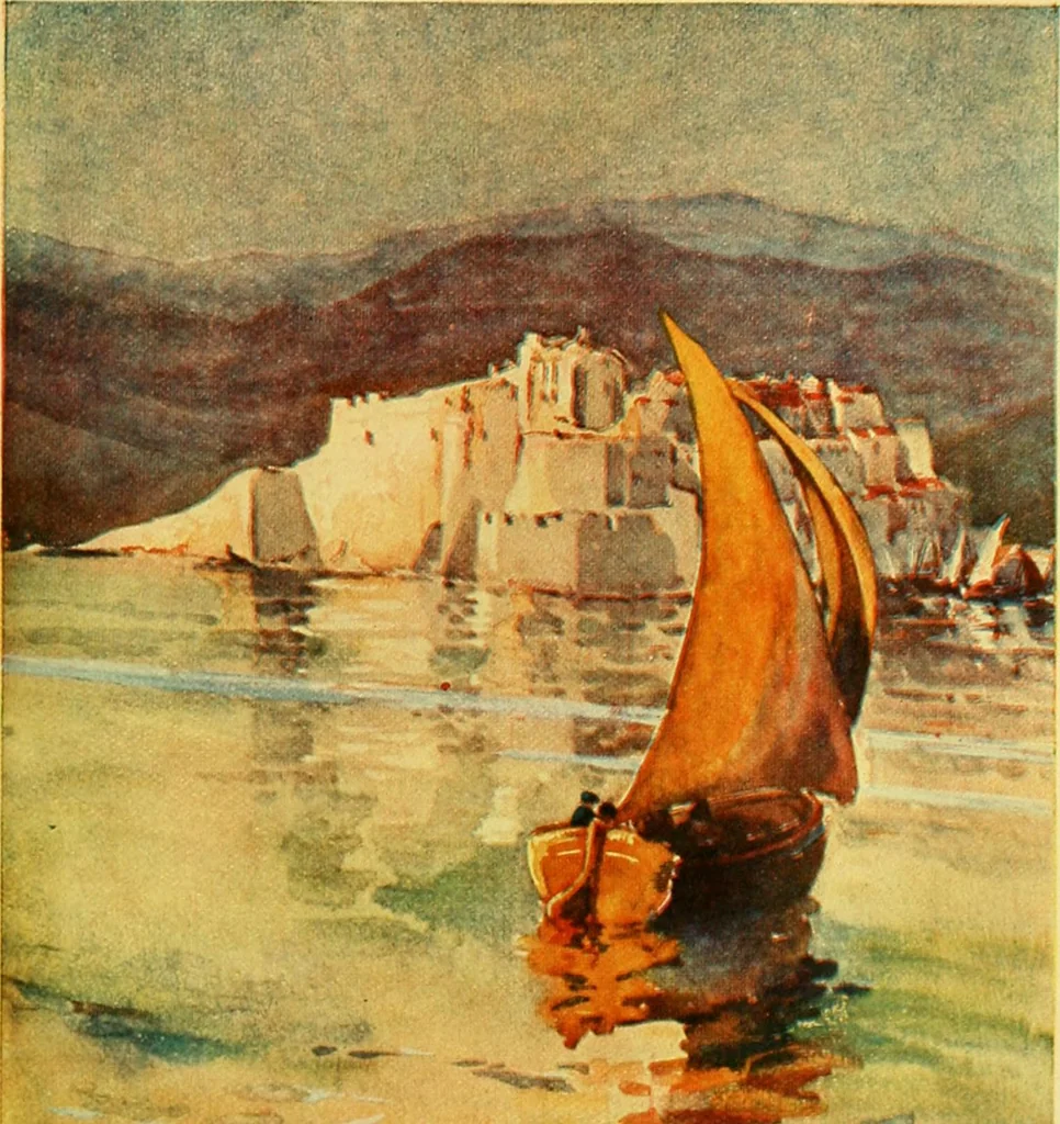 An illustration from Castles and chateaux of old Navarre and the Basque Provinces, including also Foix, Roussillon and Béarn, 1907, leaf 176