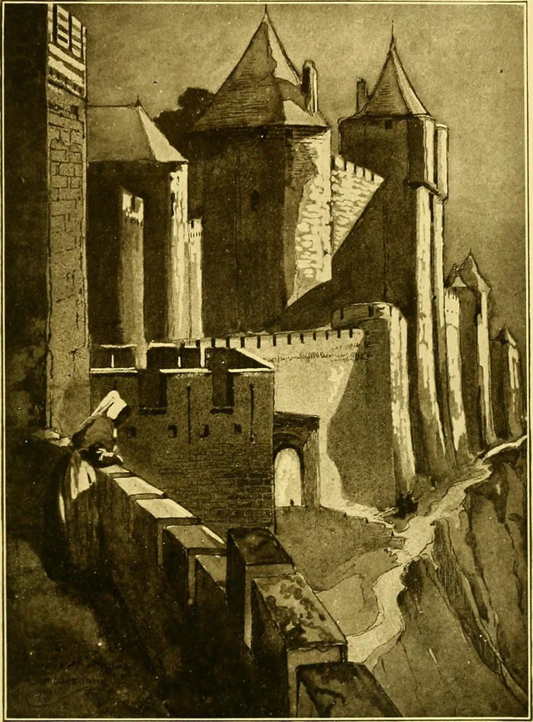 An illustration from Castles and chateaux of old Navarre and the Basque Provinces, including also Foix, Roussillon and Béarn, 1907, leaf 232
