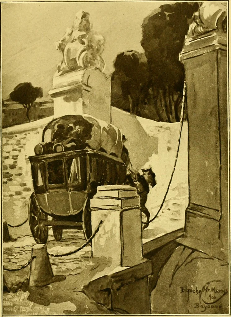 An illustration from Castles and chateaux of old Navarre and the Basque Provinces, including also Foix, Roussillon and Béarn, 1907, leaf 524