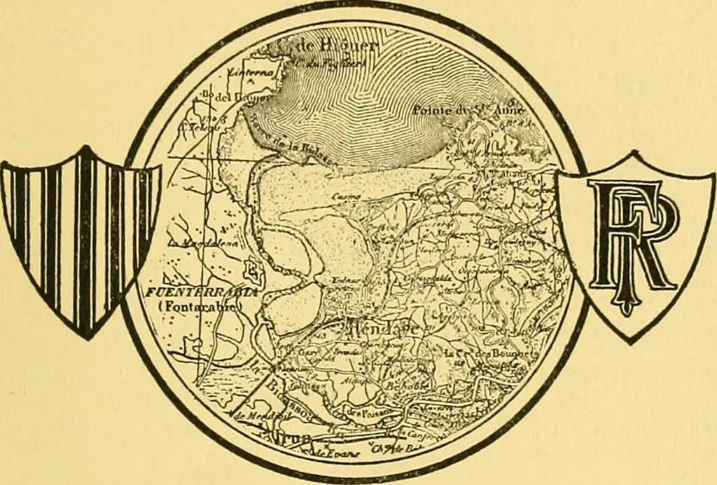 An illustration from Castles and chateaux of old Navarre and the Basque Provinces, including also Foix, Roussillon and Béarn, 1907, leaf 558