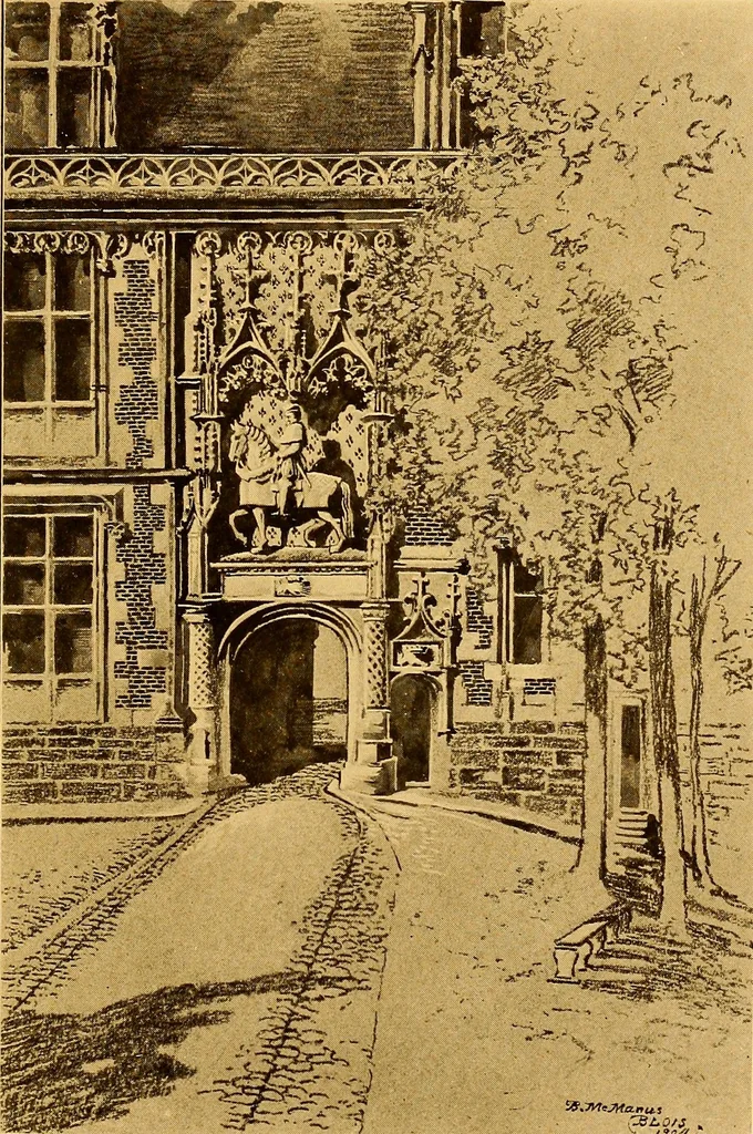 An illustration from Castles and chateaux of old Touraine and the Loire country, 1906, leaf 104