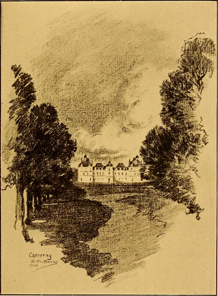 An illustration from Castles and chateaux of old Touraine and the Loire country, 1906, leaf 154