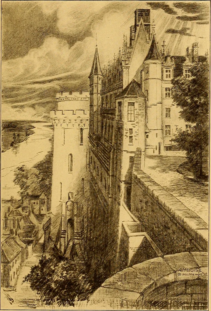 An illustration from Castles and chateaux of old Touraine and the Loire country, 1906, leaf 202