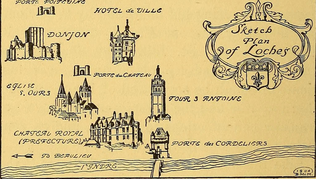 An illustration from Castles and chateaux of old Touraine and the Loire country, 1906, leaf 261