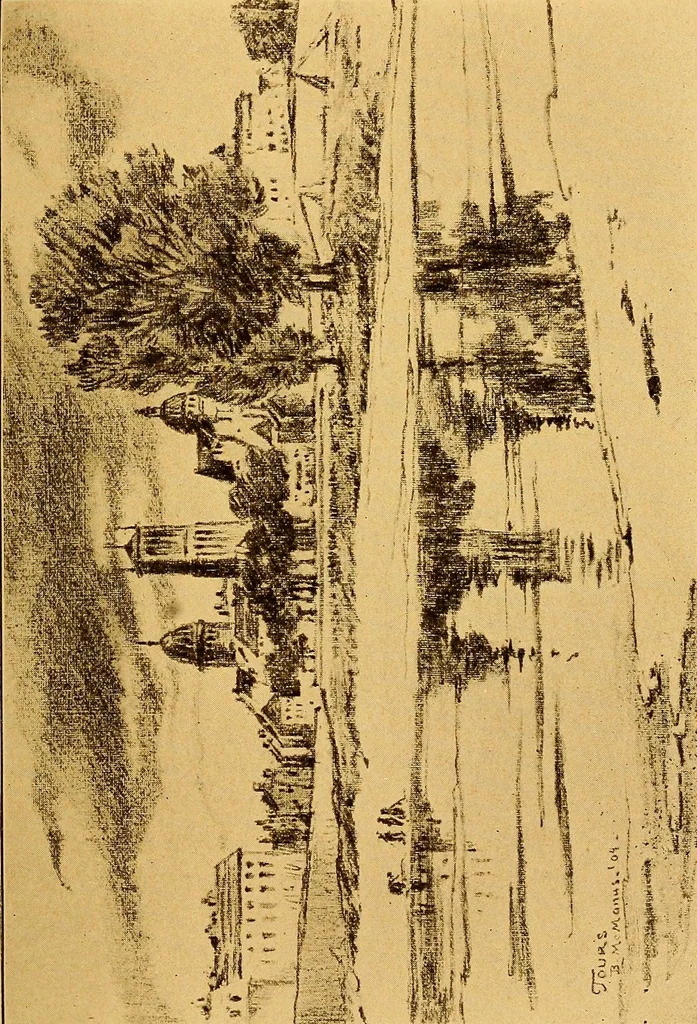 An illustration from Castles and chateaux of old Touraine and the Loire country, 1906, leaf 268