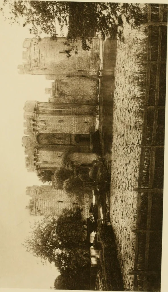 An illustration from The castles of England, their story and structure, 1896, leaf 102