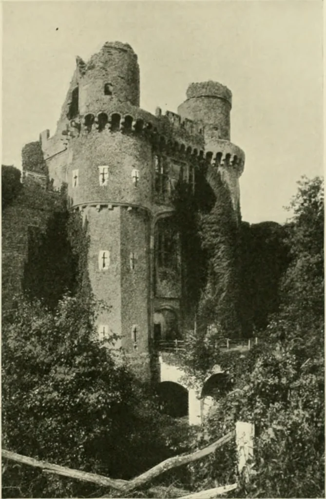 An illustration from The castles of England, their story and structure, 1896, leaf 116