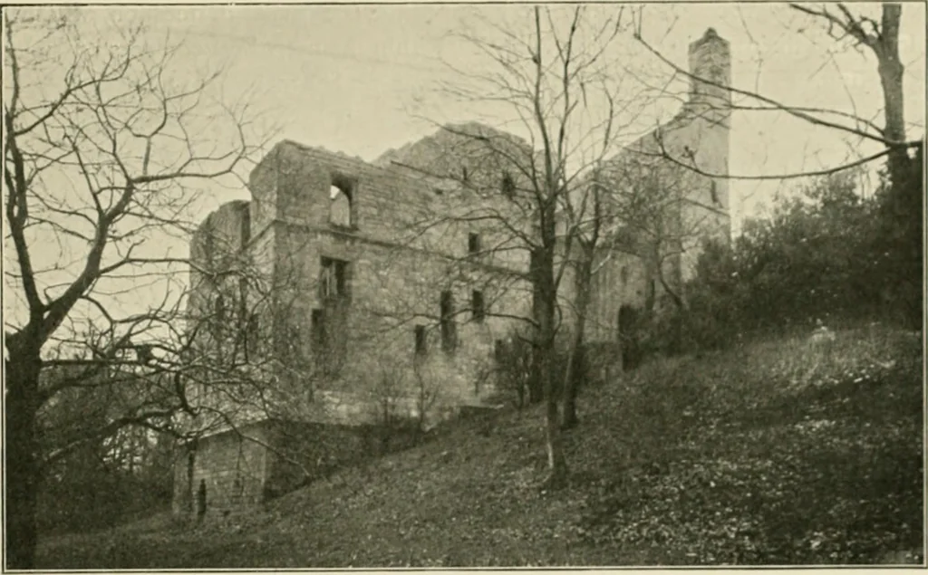 An illustration from The castles of England, their story and structure, 1896, leaf 12