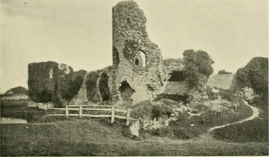 An illustration from The castles of England, their story and structure, 1896, leaf 126