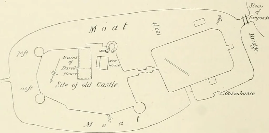 An illustration from The castles of England, their story and structure, 1896, leaf 129