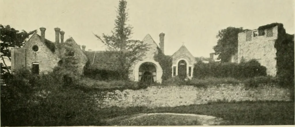 An illustration from The castles of England, their story and structure, 1896, leaf 134