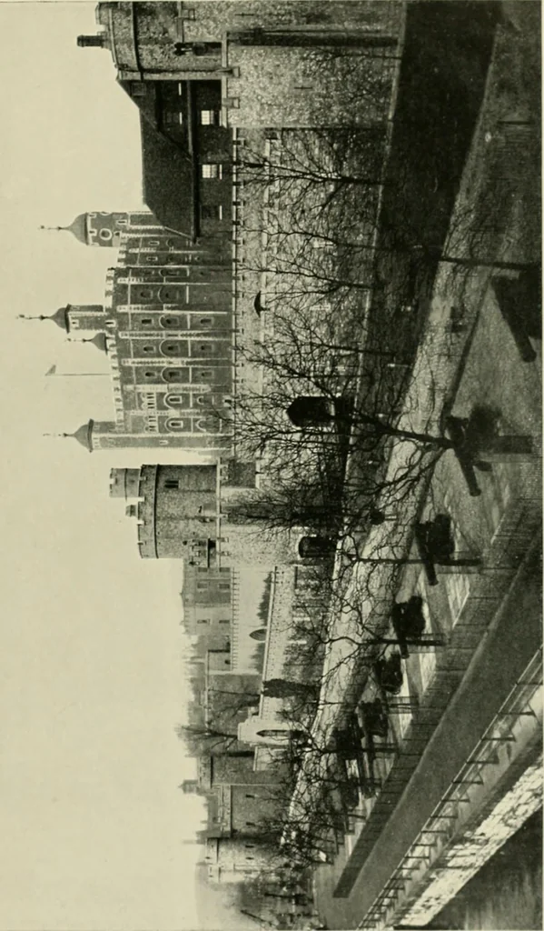 An illustration from The castles of England, their story and structure, 1896, leaf 150