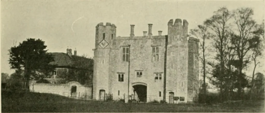 An illustration from The castles of England, their story and structure, 1896, leaf 188