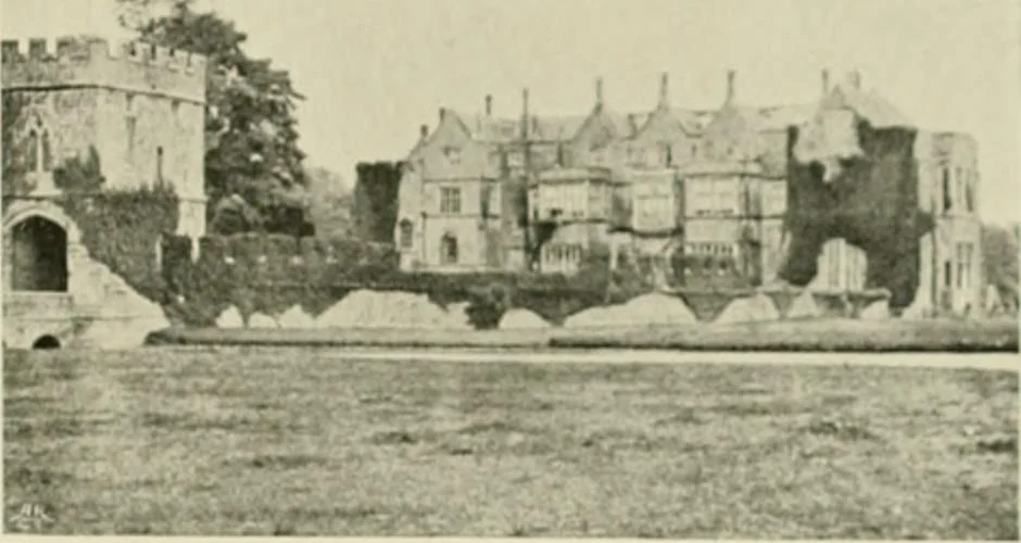 An illustration from The castles of England, their story and structure, 1896, leaf 198
