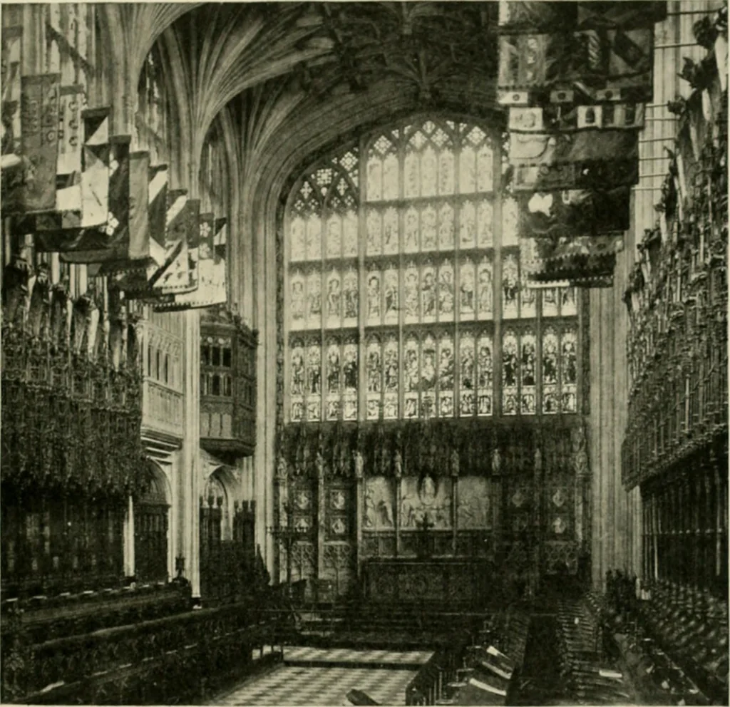 An illustration from The castles of England, their story and structure, 1896, leaf 226