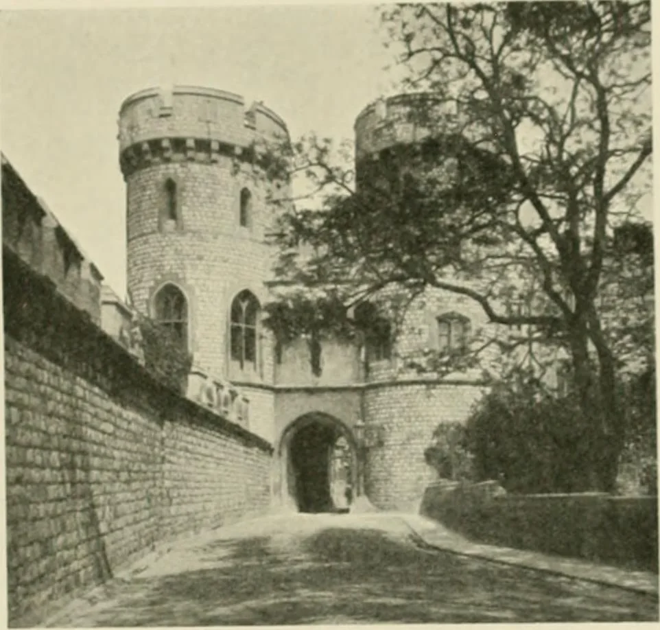 An illustration from The castles of England, their story and structure, 1896, leaf 234