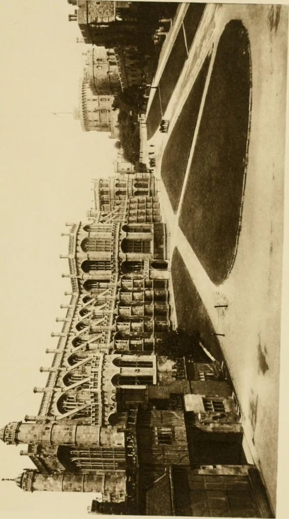 An illustration from The castles of England, their story and structure, 1896, leaf 236