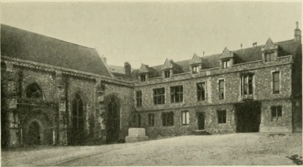 An illustration from The castles of England, their story and structure, 1896, leaf 240