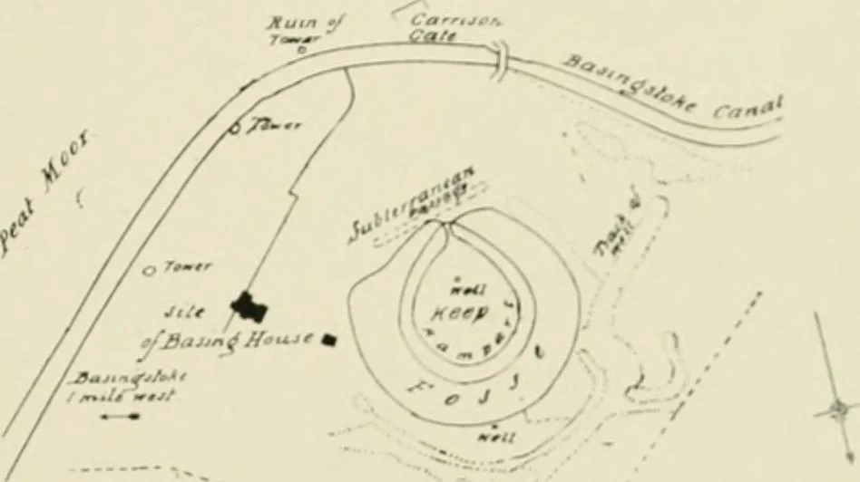 An illustration from The castles of England, their story and structure, 1896, leaf 242