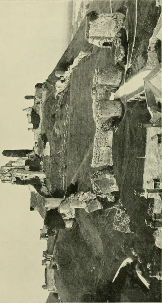 An illustration from The castles of England, their story and structure, 1896, leaf 294