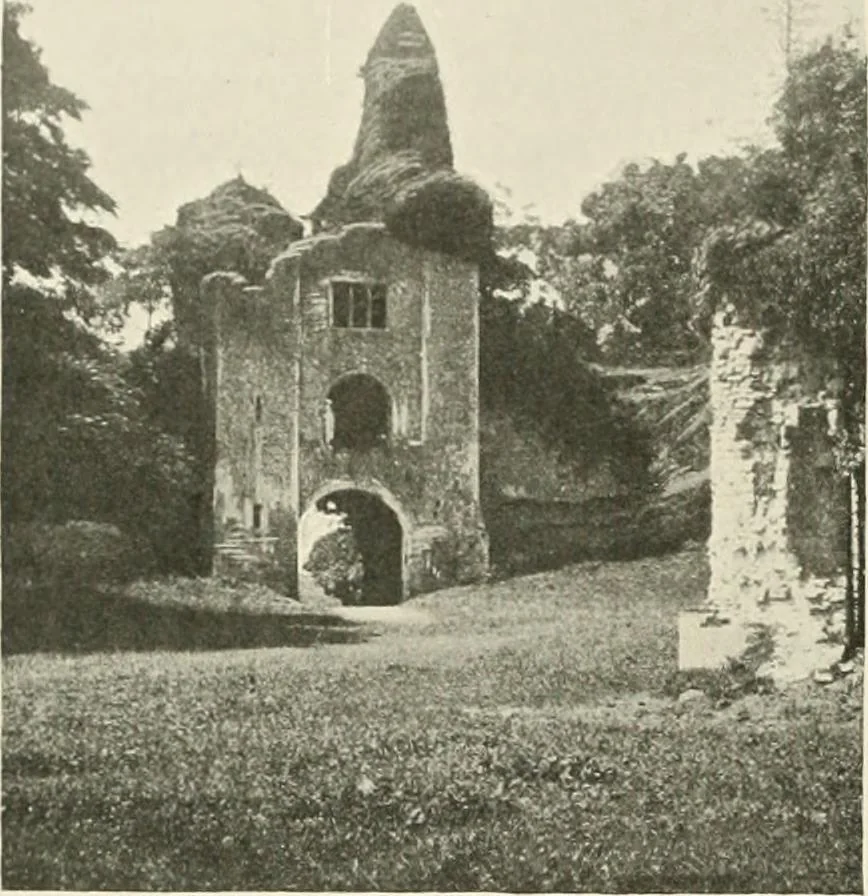 An illustration from The castles of England, their story and structure, 1896, leaf 303