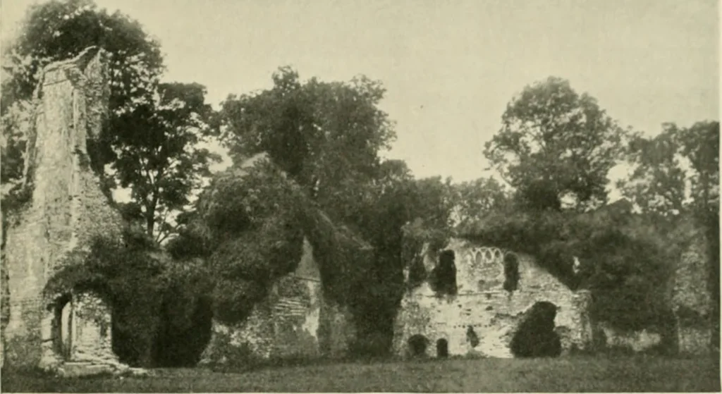An illustration from The castles of England, their story and structure, 1896, leaf 304