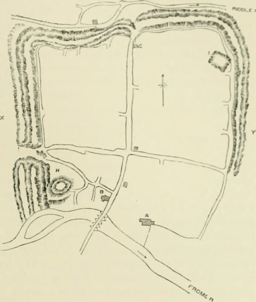 An illustration from The castles of England, their story and structure, 1896, leaf 306