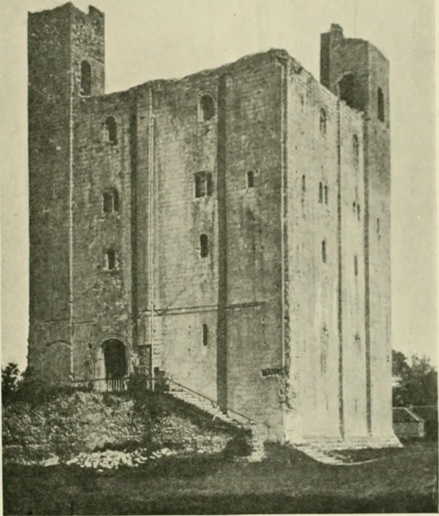 An illustration from The castles of England, their story and structure, 1896, leaf 316