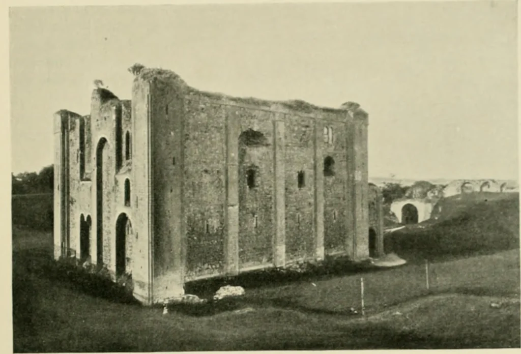 An illustration from The castles of England, their story and structure, 1896, leaf 352