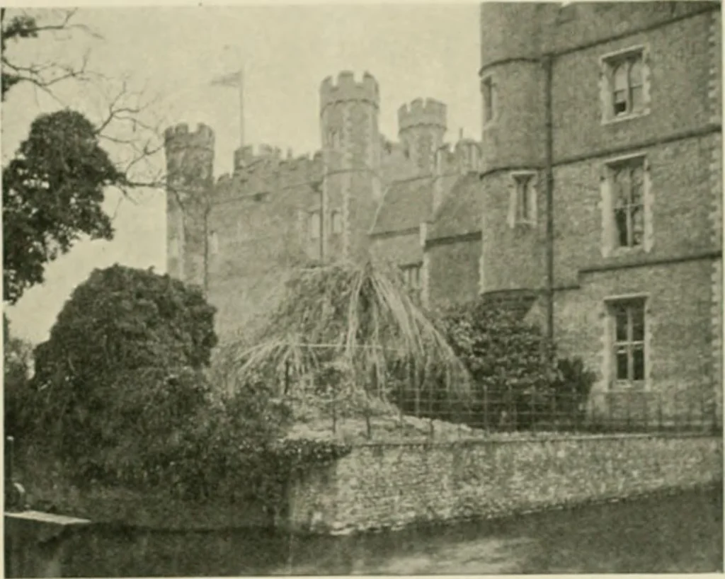 An illustration from The castles of England, their story and structure, 1896, leaf 358