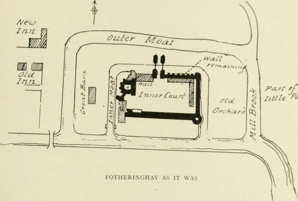 An illustration from The castles of England, their story and structure, 1896, leaf 376