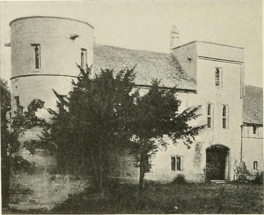 An illustration from The castles of England, their story and structure, 1896, leaf 399