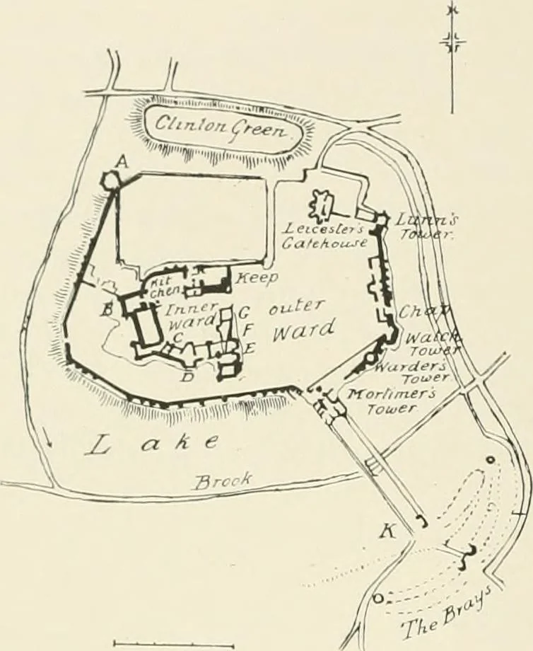 An illustration from The castles of England, their story and structure, 1896, leaf 409