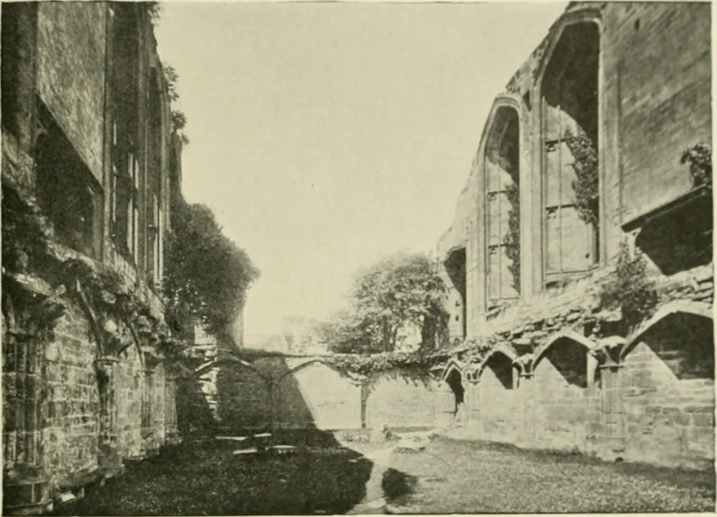 An illustration from The castles of England, their story and structure, 1896, leaf 412