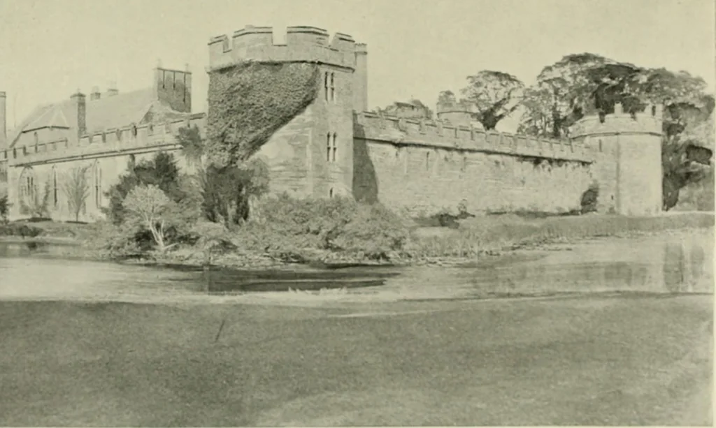An illustration from The castles of England, their story and structure, 1896, leaf 418