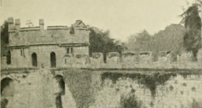 An illustration from The castles of England, their story and structure, 1896, leaf 420