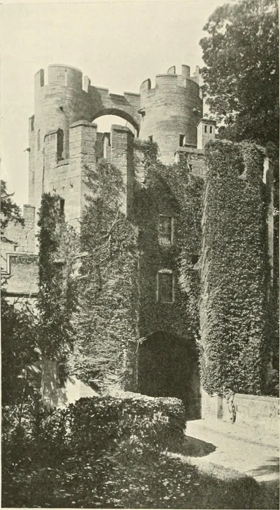 An illustration from The castles of England, their story and structure, 1896, leaf 425